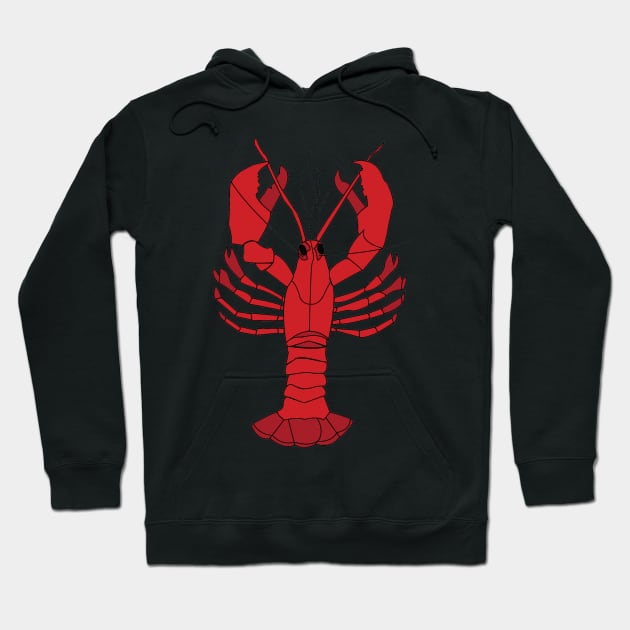 Red Lobster Hoodie by DickinsonDesign